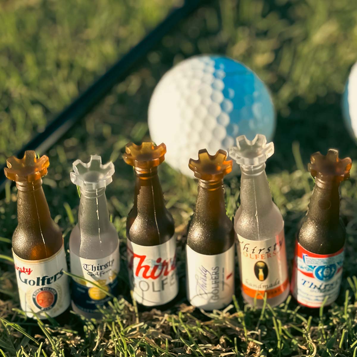 Beer Bottle Golf Tee Bundles Perfect for Bachelor Parties, Golf